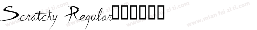 Scratchy Regular字体转换